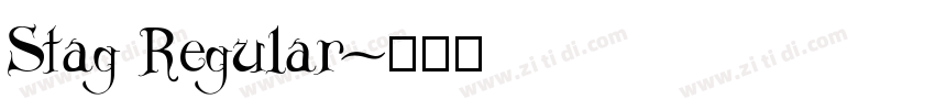 Stag Regular字体转换